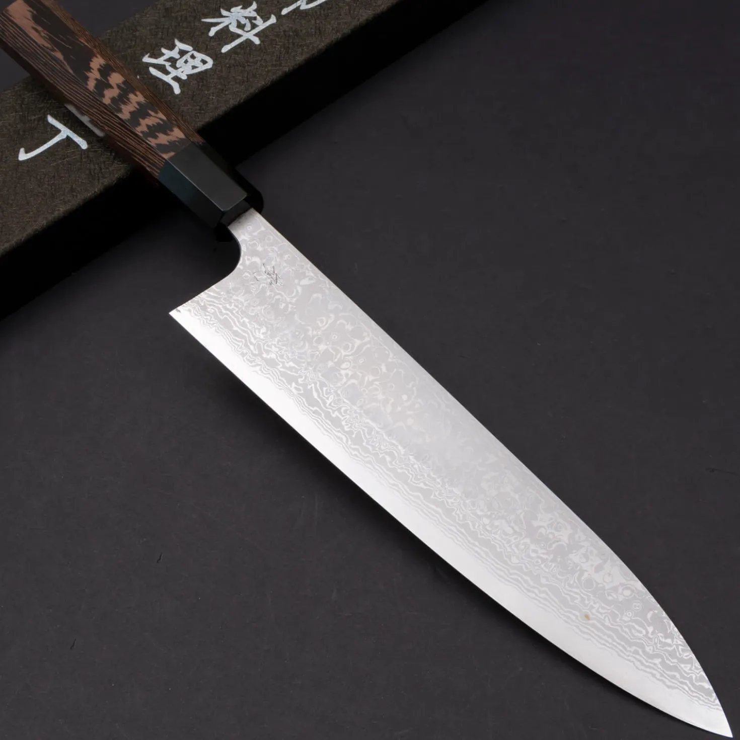 Yauji Yoshihiro Aogami #2 Damast Single Bevel Gyuto 240
