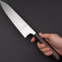Yauji Yoshihiro Aogami #2 Damast Single Bevel Gyuto 210
