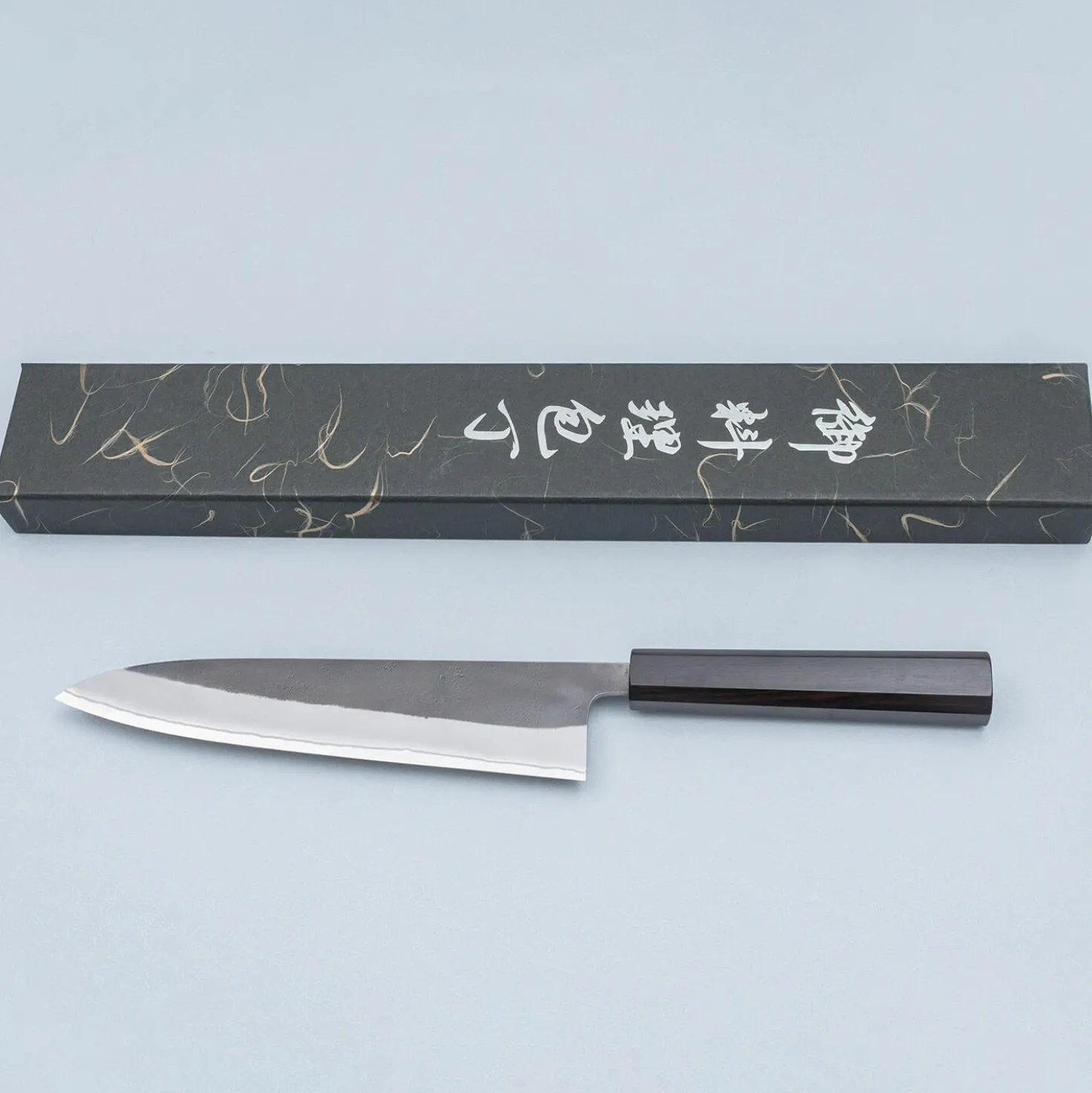 Yoshikane Shirogami #2 Kurouchi Nashiji Gyuto 21 cm
