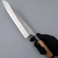 Yoshikane Shirogami #2 Kurouchi Tsuchime Gyuto 210