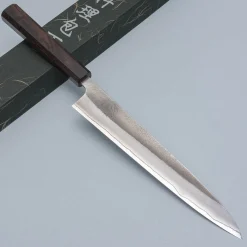 Yoshikane Shirogami #2 Nashiji Ebony Sujihiki 240