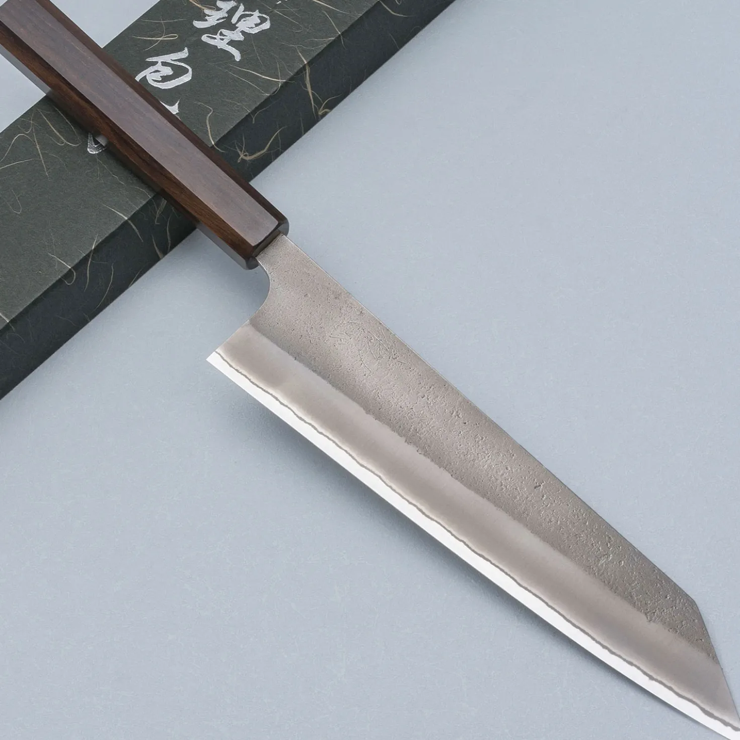 Yoshikane Shirogami #2 Nashiji Ebony Kiritsuke 21 cm