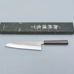 Yoshikane Shirogami #2 Nashiji Ebony Kiritsuke 21 cm