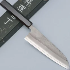 Yoshikane SKD Nashiji Ebony Santoku 16.5 cm