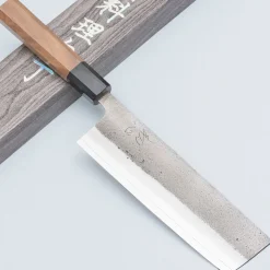 Yoshikane SKD Nashiji Walnut Nakiri 16 cm