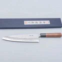 Yoshikazu Tanaka Shirogami #1 Damast Walnut Gyuto 24 cm