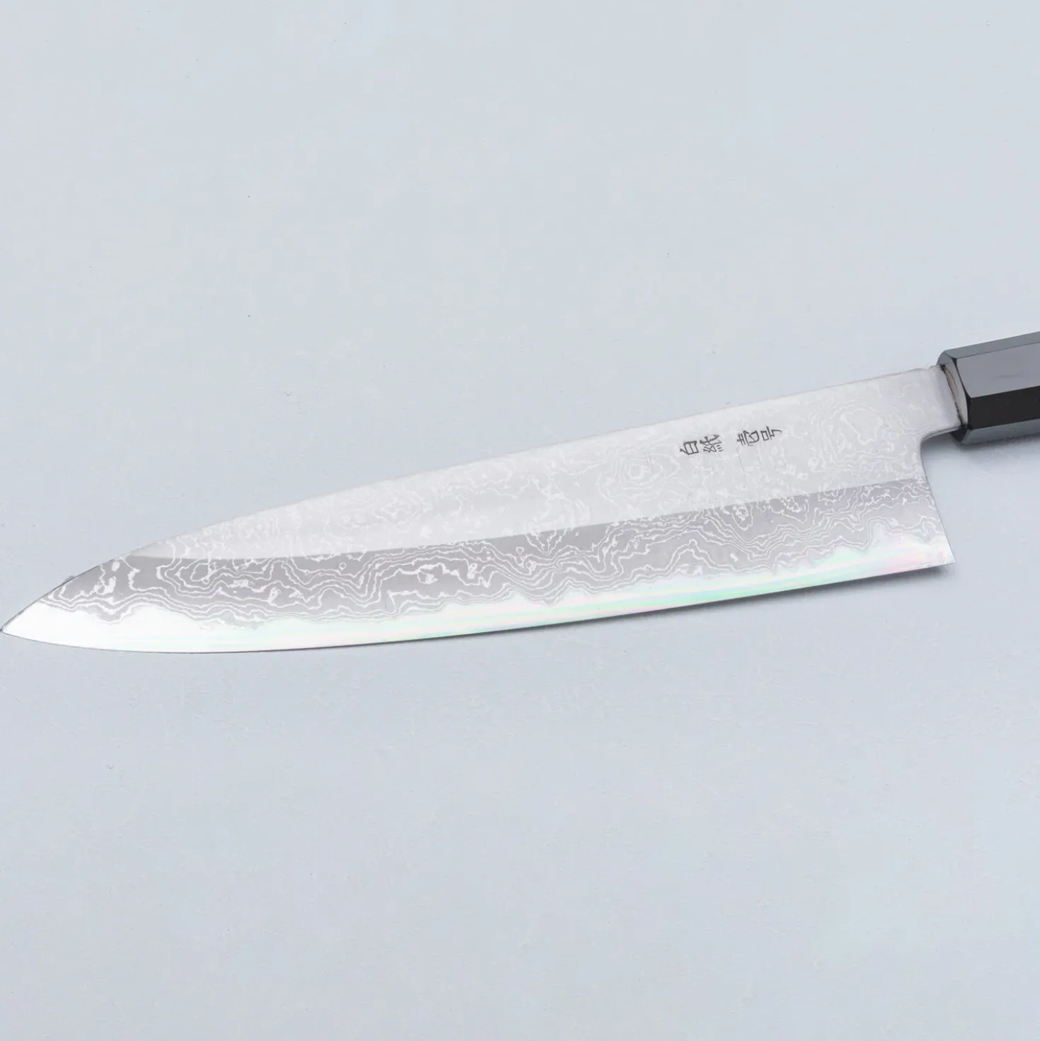 Yoshikazu Tanaka Shirogami #1 Damast Walnut Gyuto 24 cm