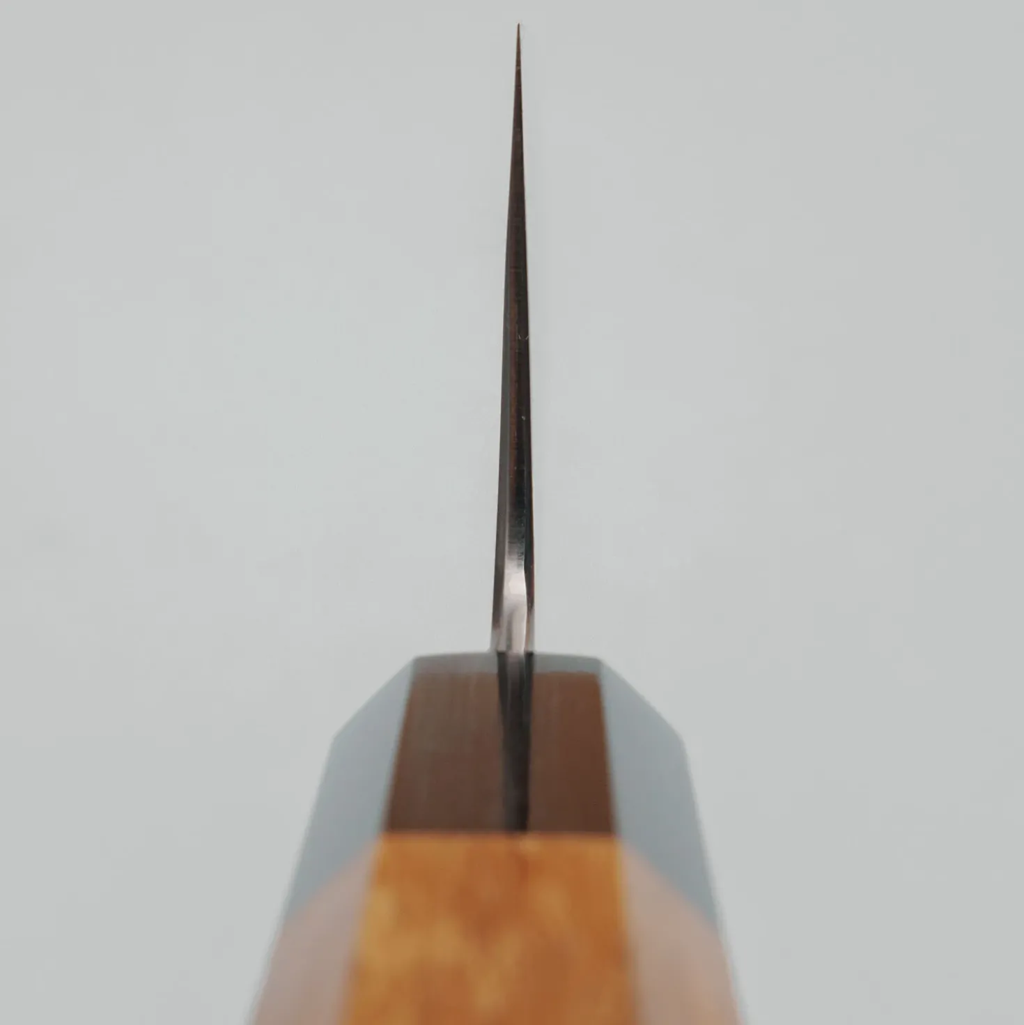 Yoshikazu Tanaka Shirogami #1 Damast Teak Gyuto 21 cm