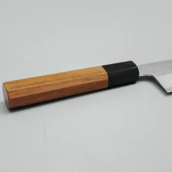 Yoshikazu Tanaka Shirogami #1 Damast Teak Gyuto 21 cm