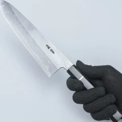 Yoshikazu Tanaka Shirogami #1 Damast Ebony Gyuto 24 cm