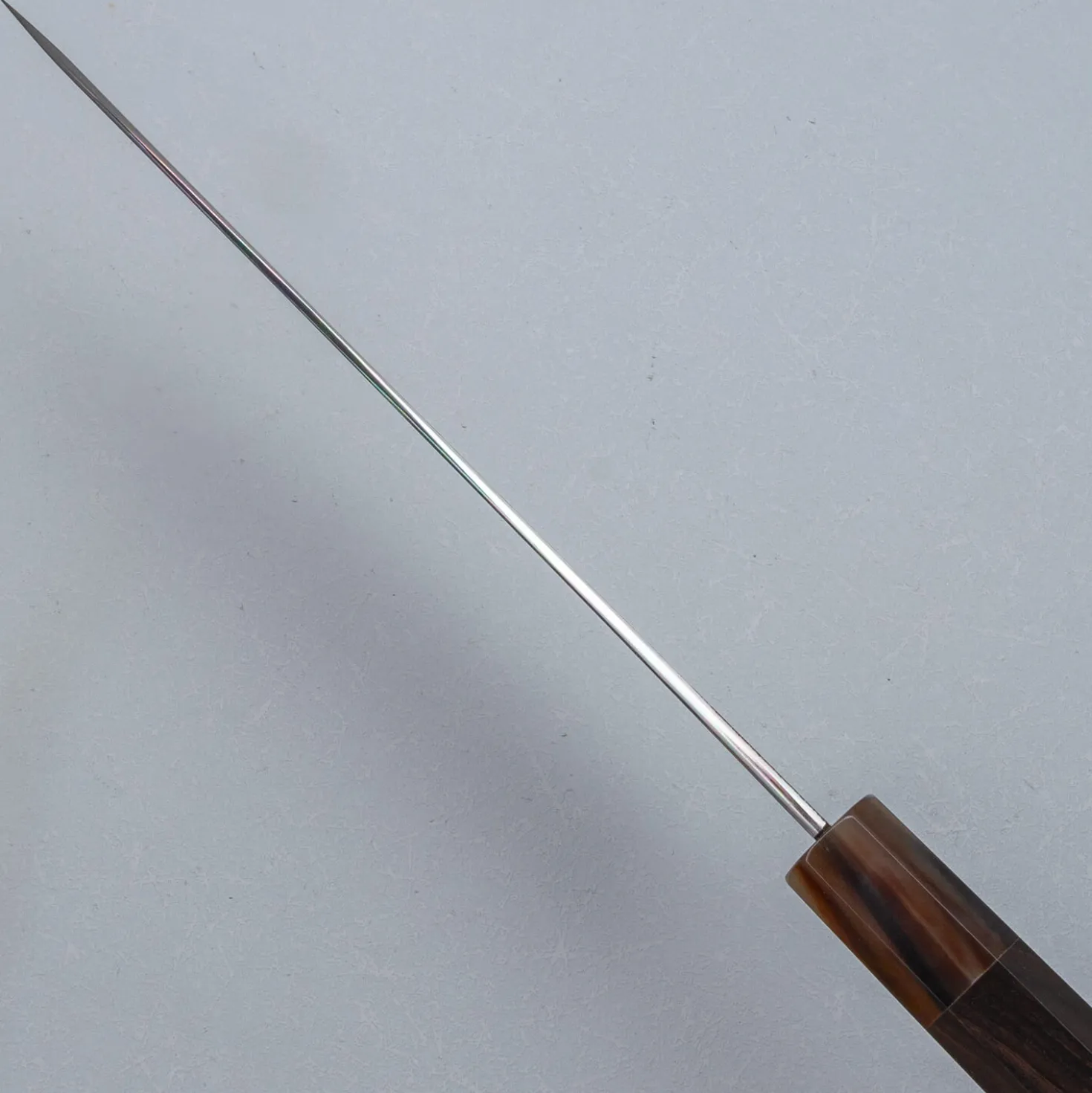Yoshikazu Tanaka Shirogami #1 Damast Ebony Gyuto 21 cm