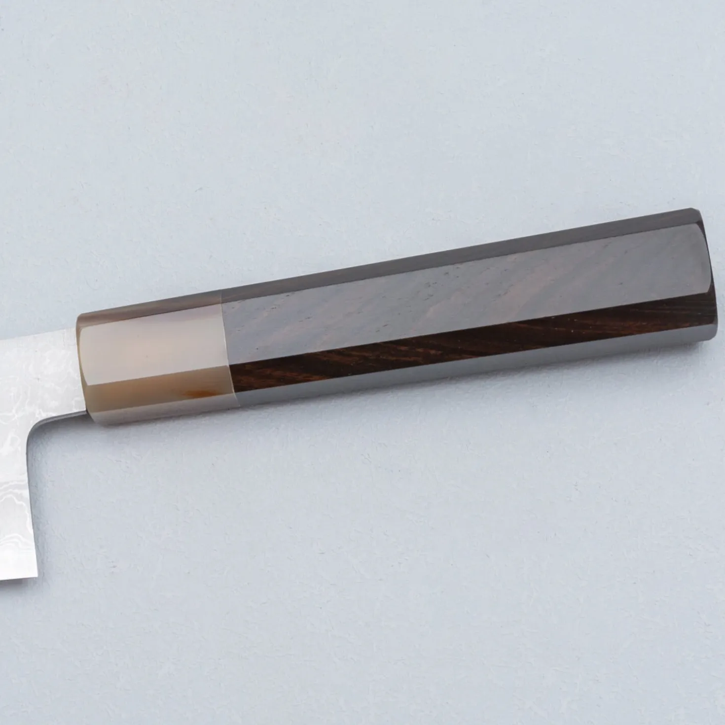 Yoshikazu Tanaka Shirogami #1 Damast Ebony Gyuto 21 cm
