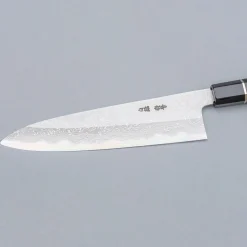 Yoshikazu Tanaka Shirogami #1 Damast Ebony Gyuto 21 cm