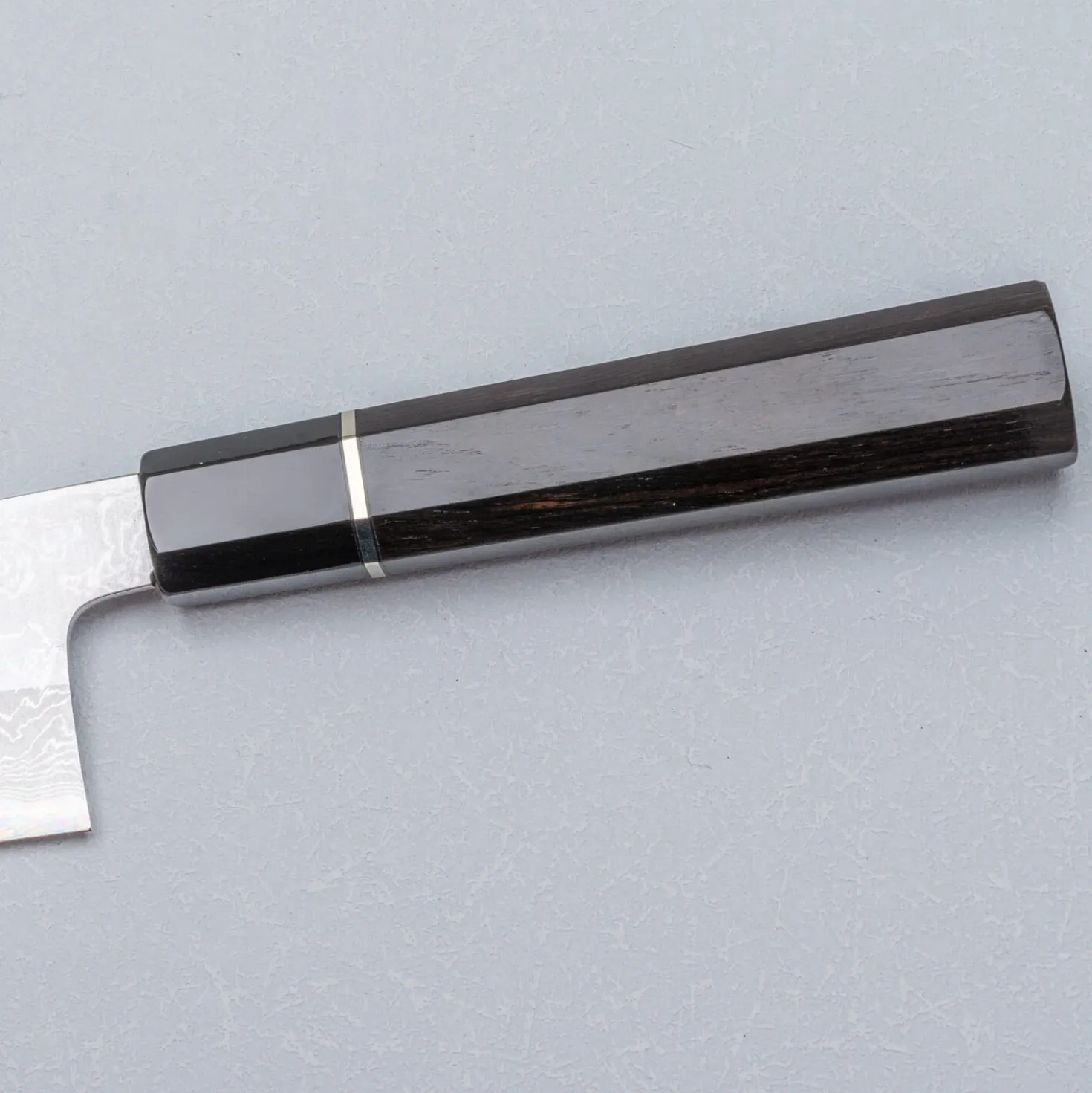 Yoshikazu Tanaka Shirogami #1 Damast Ebony Gyuto 21 cm