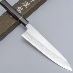 Yoshikazu Tanaka Shirogami #1 Damast Ebony Gyuto 21 cm