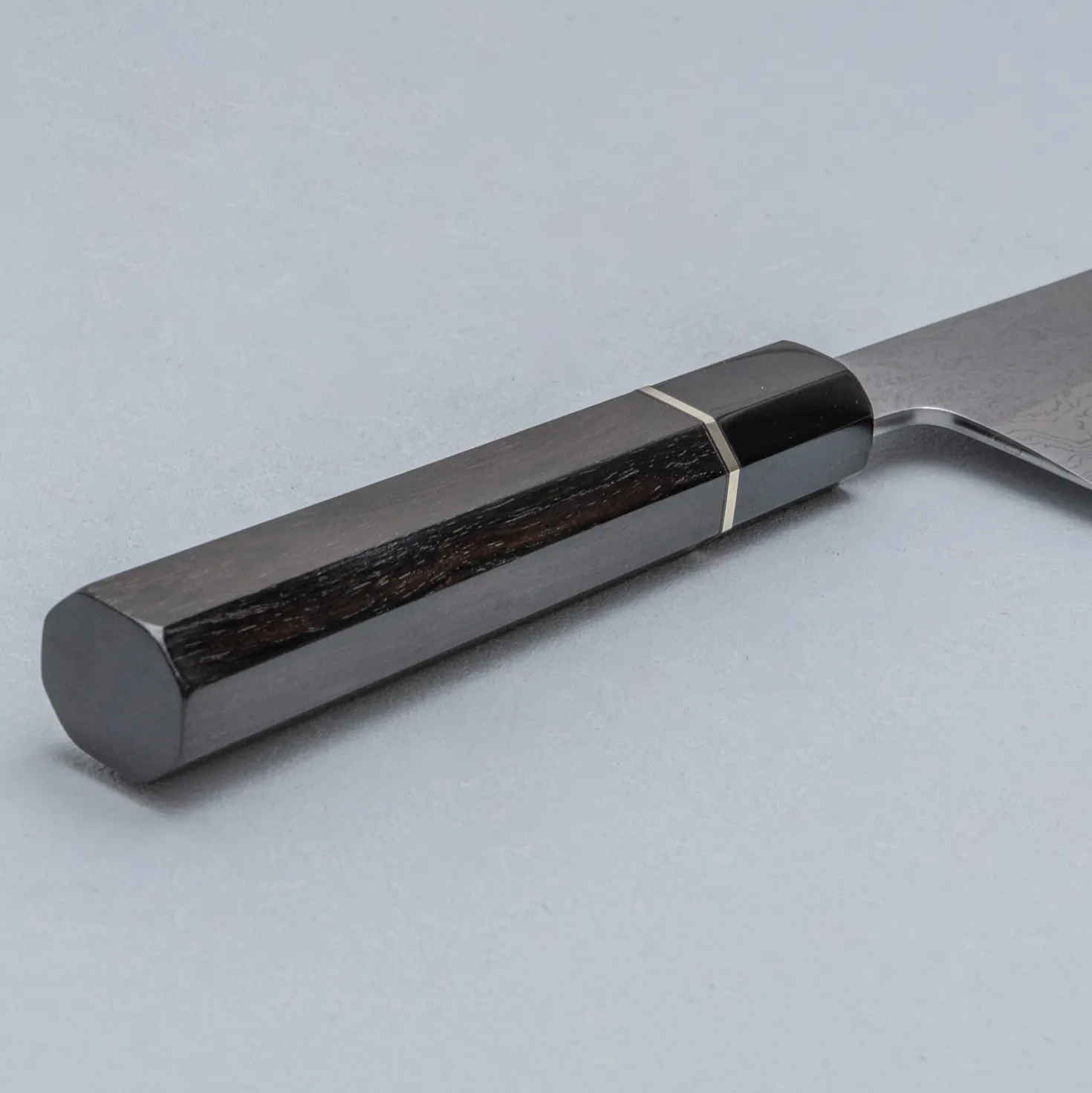Yoshikazu Tanaka Shirogami #1 Damast Ebony Gyuto 21 cm