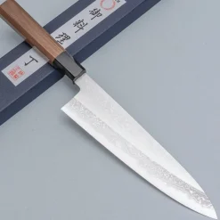 Yoshikazu Tanaka Shirogami #1 Damast Walnut Gyuto 21 cm