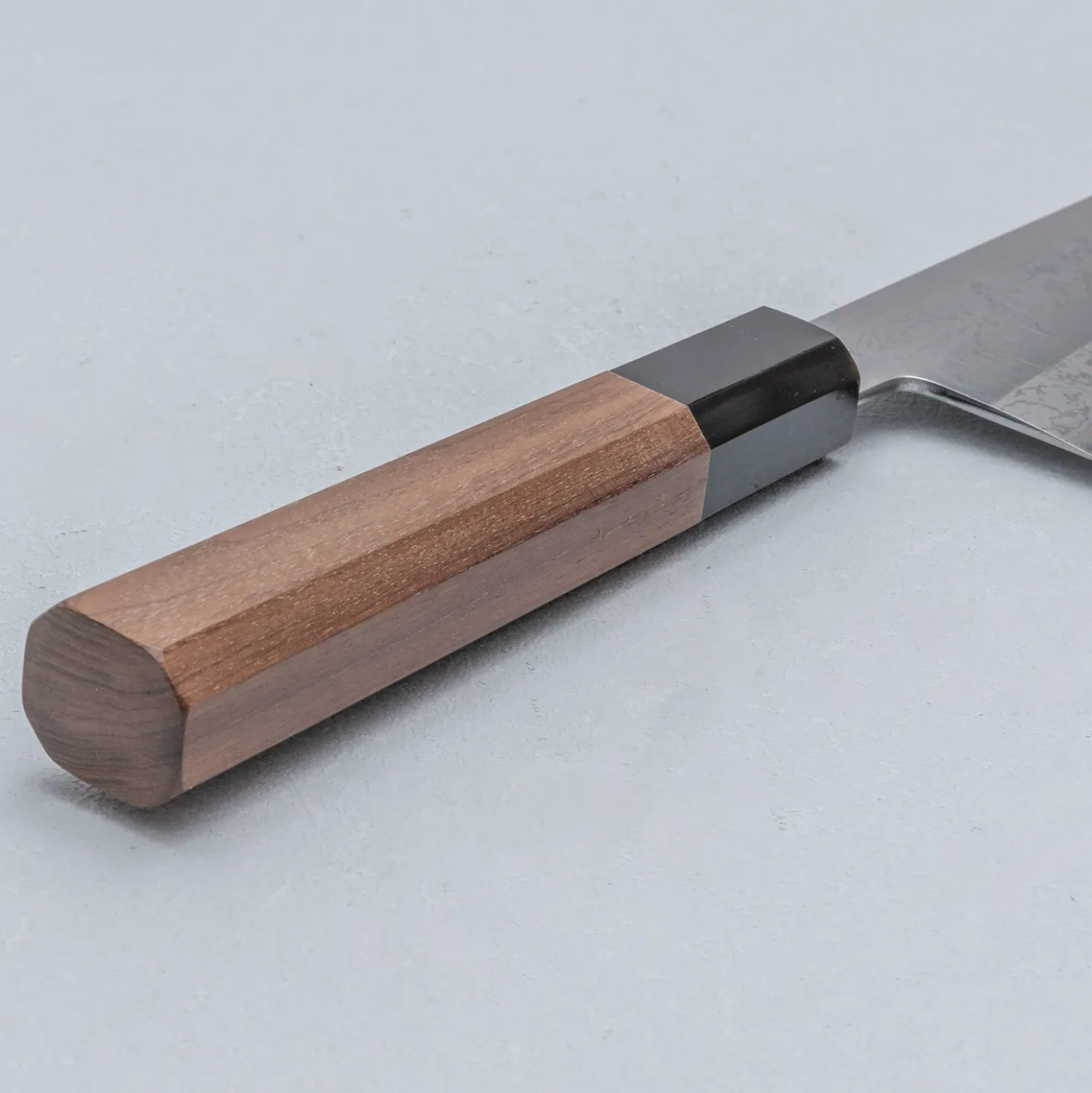Yoshikazu Tanaka Shirogami #1 Damast Walnut Gyuto 21 cm