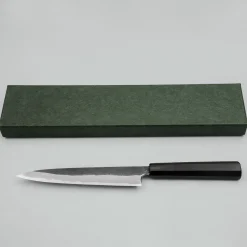 Yoshikazu Tanaka Shirogami #1 Kurouchi JNAT Finish Petty 17 cm
