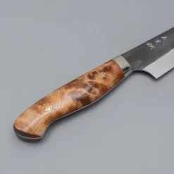 Yoshimi Kato Aogami Super Damast Kurouchi Maple Sujihiki 18 cm