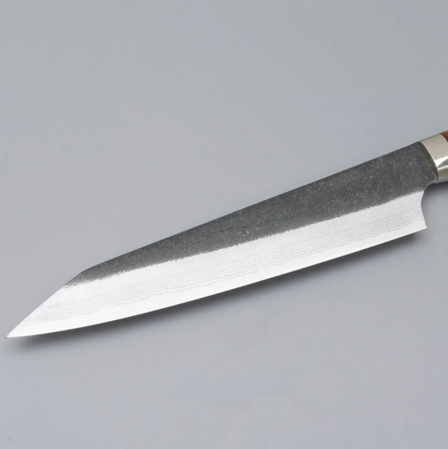 Yoshimi Kato Aogami Super Damast Kurouchi Maple Sujihiki 18 cm