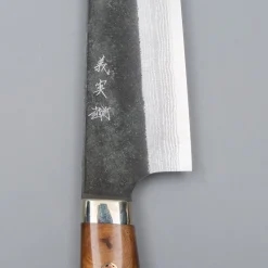 Yoshimi Kato Aogami Super Damast Kurouchi Maple Bunka 17 cm