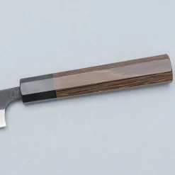 Yoshimi Kato Aogami Super Damast Iron Cladd Kurouchi Petty 15 cm