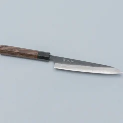 Yoshimi Kato Aogami Super Damast Iron Cladd Kurouchi Petty 15 cm