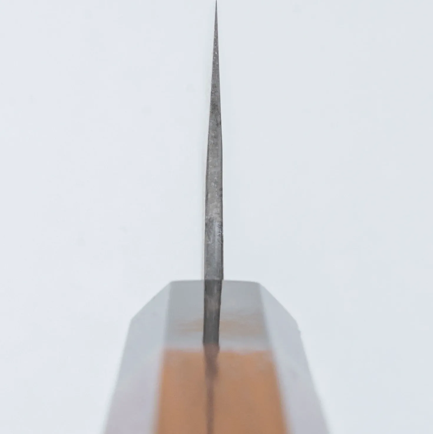 Yoshimi Kato Aogami Super Damast Iron Clad Kurouchi Gyuto 21 cm