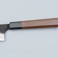 Yoshimi Kato Aogami Super Damast Iron Clad Kurouchi Gyuto 21 cm