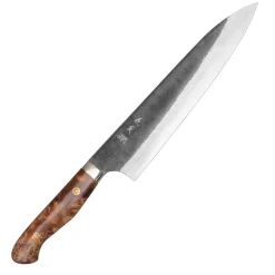 Yoshimi Kato Aogami Super Damast Kurouchi Maple Gyuto 21 cm