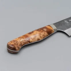 Yoshimi Kato Aogami Super Damast Kurouchi Maple Gyuto 21 cm