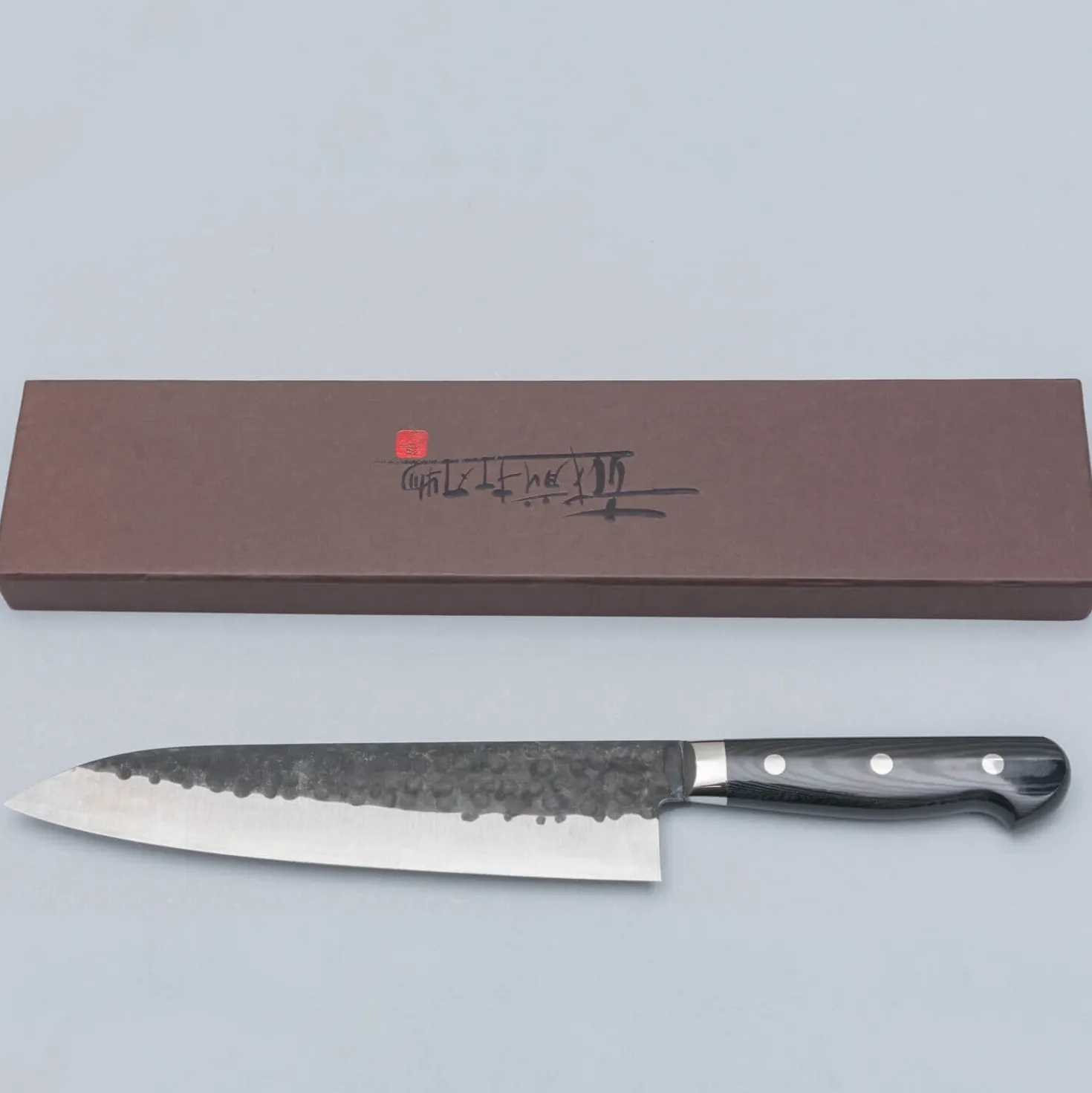 Yoshimi Kato Aogami Super Kurouchi Western Gyuto 21 cm