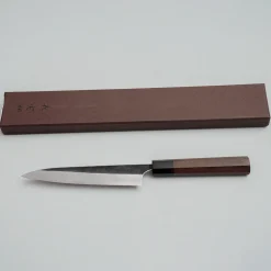 Yoshimi Kato Aogami Super Kurouchi Walnut Petty 15 cm