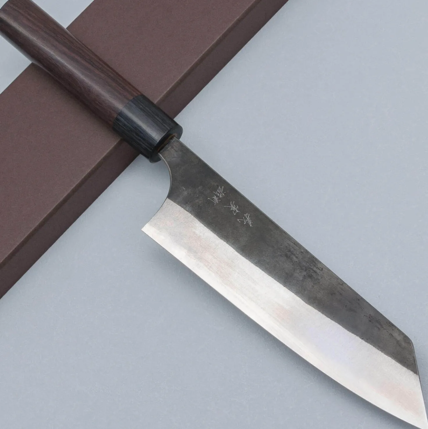 Yoshimi Kato Aogami Super Kurouchi Rosewood Bunka 17 cm
