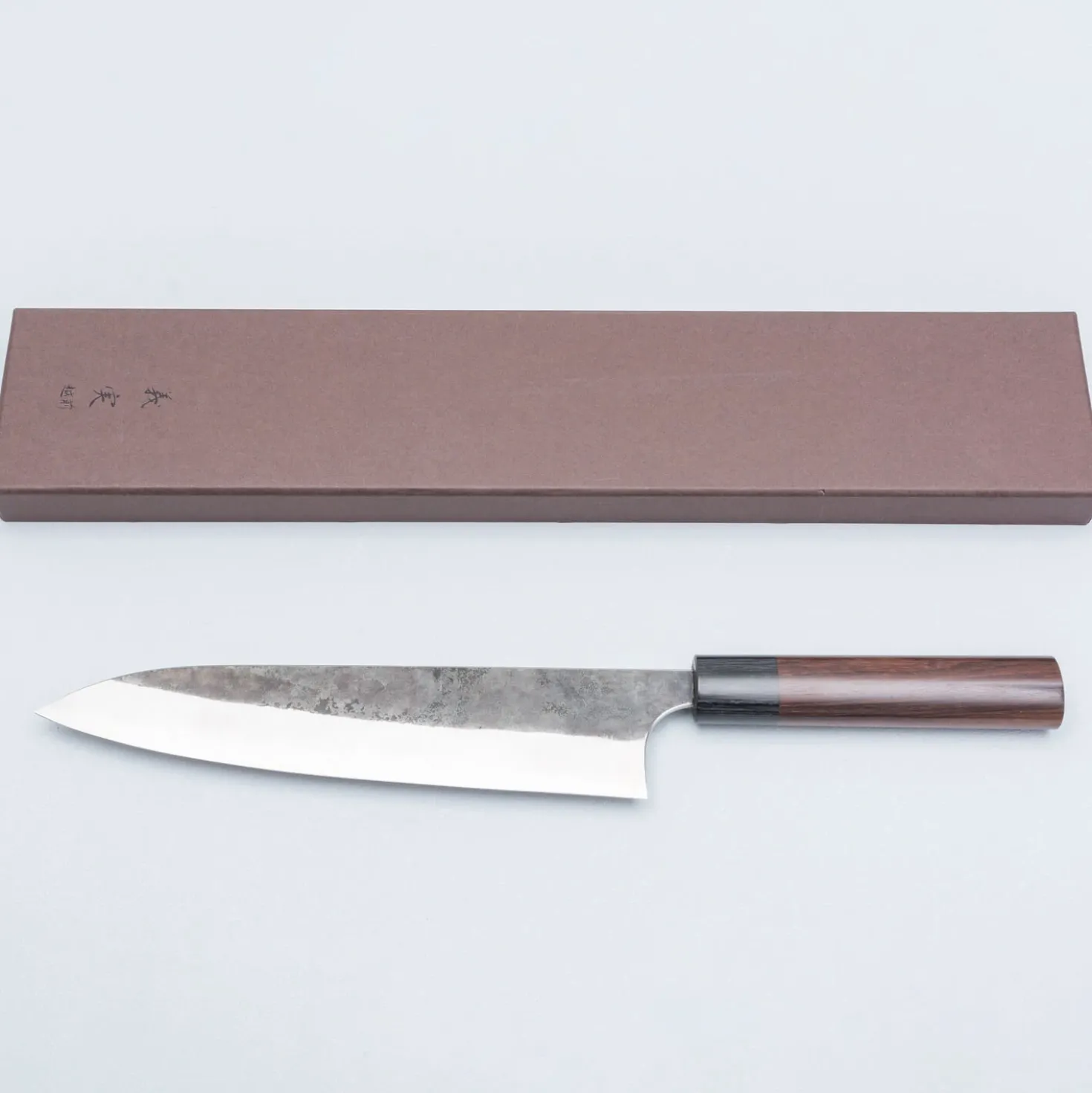 Yoshimi Kato Aogami Super Kurouchi Rosewood Gyuto 21 cm