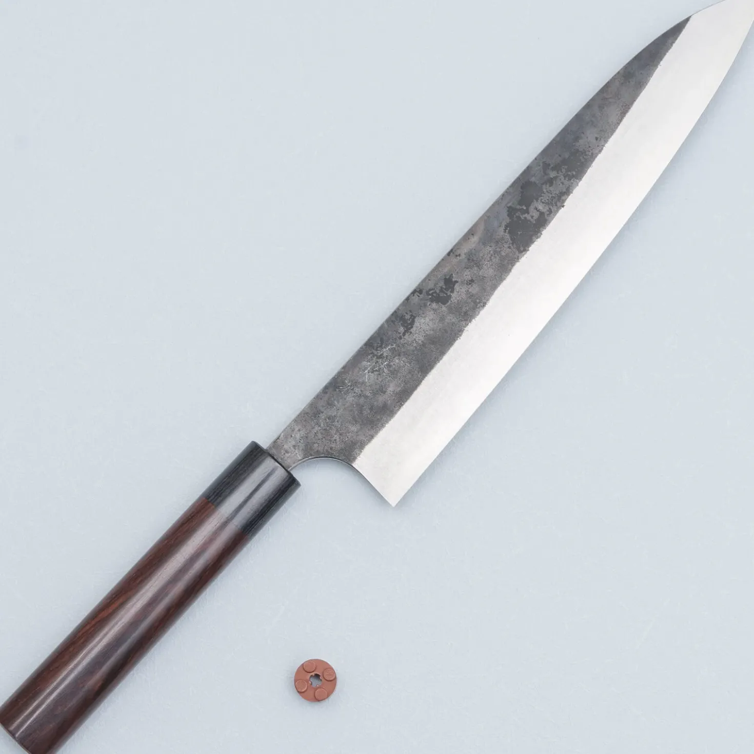 Yoshimi Kato Aogami Super Kurouchi Rosewood Gyuto 24 cm