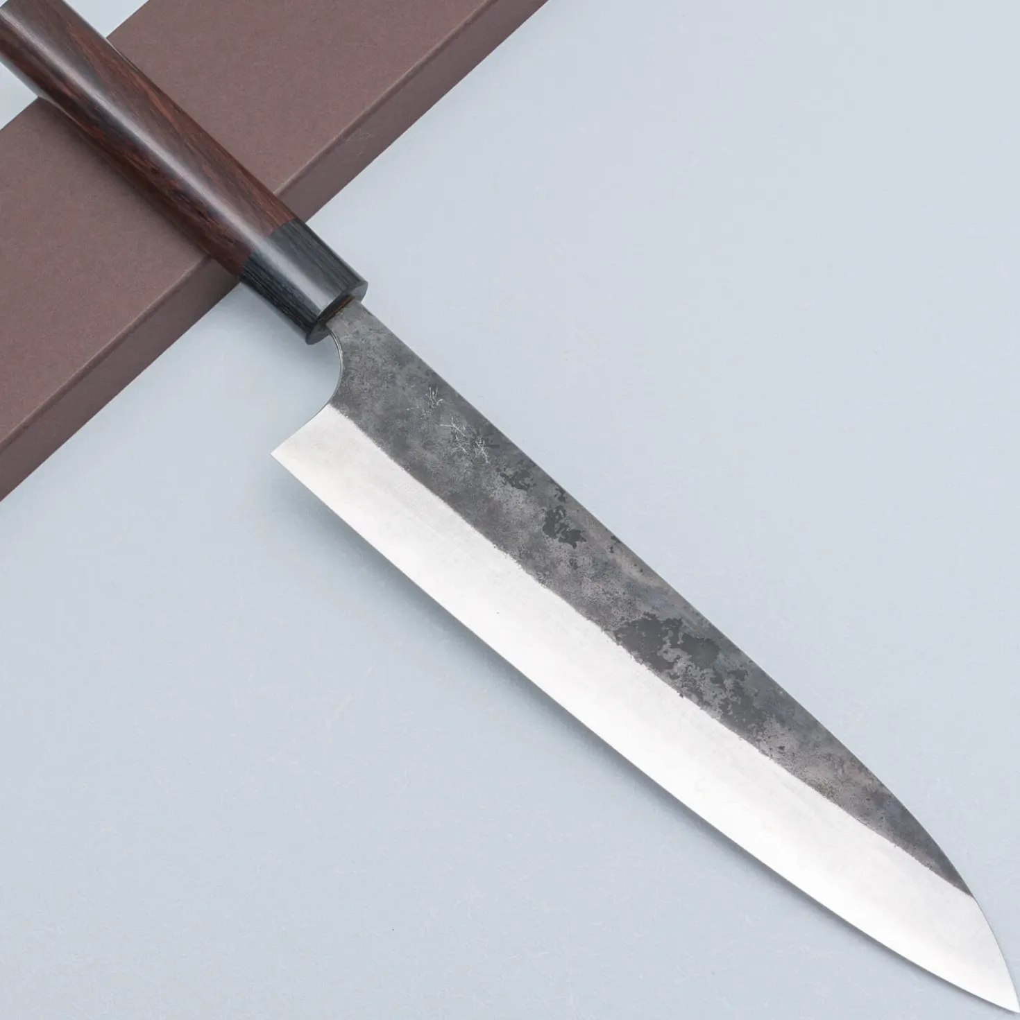 Yoshimi Kato Aogami Super Kurouchi Rosewood Gyuto 24 cm