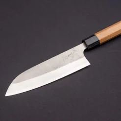 Yoshimi Kato Aogami Super Nashiji Santoku 17 cm