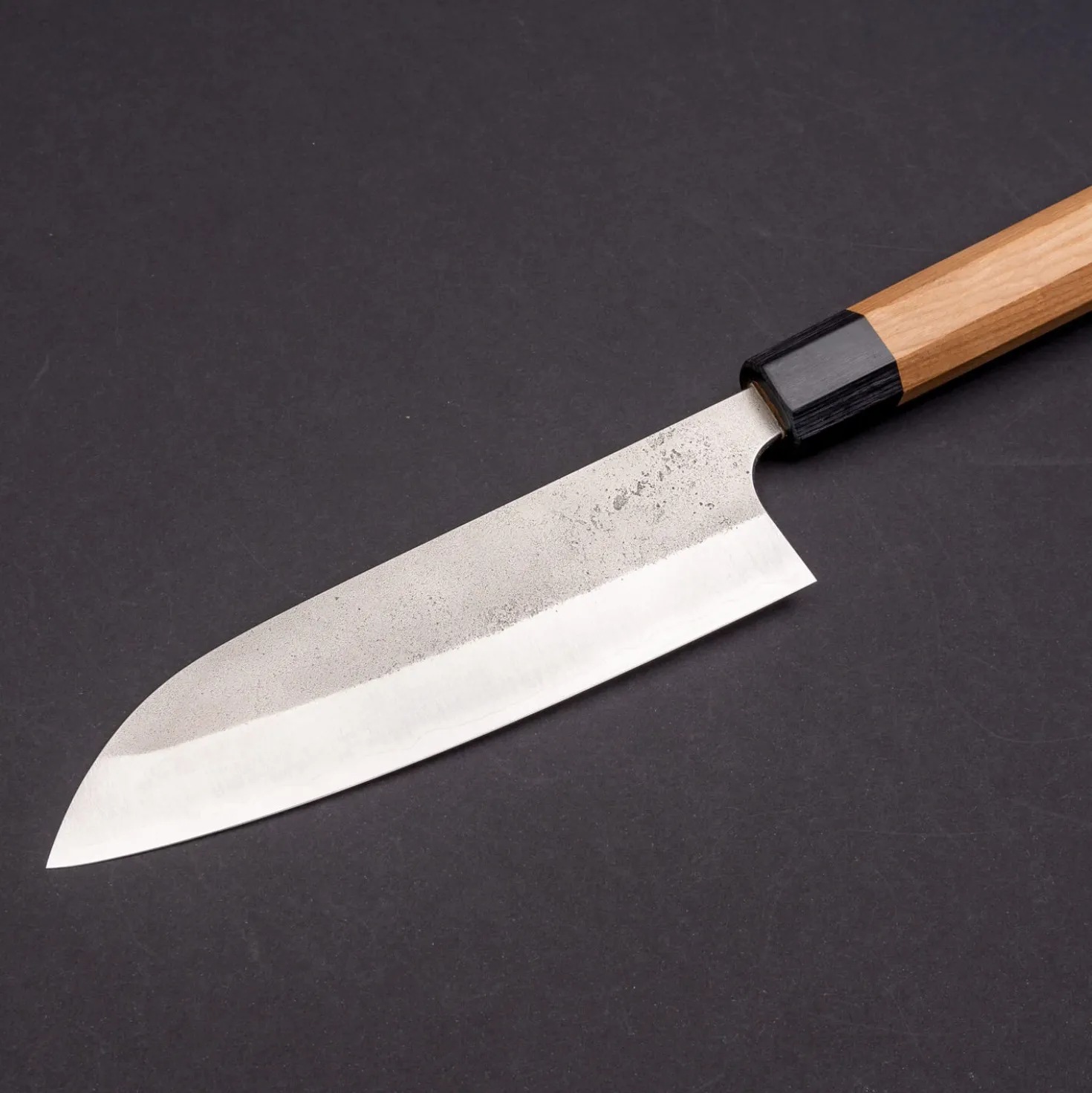 Yoshimi Kato Aogami Super Nashiji Santoku 17 cm