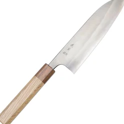 Yoshimi Kato Aogami Super Nashiji Oak Santoku 17 cm