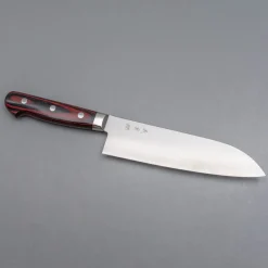 Yoshimi Kato Aogami Super Nashiji Western Santoku 17 cm