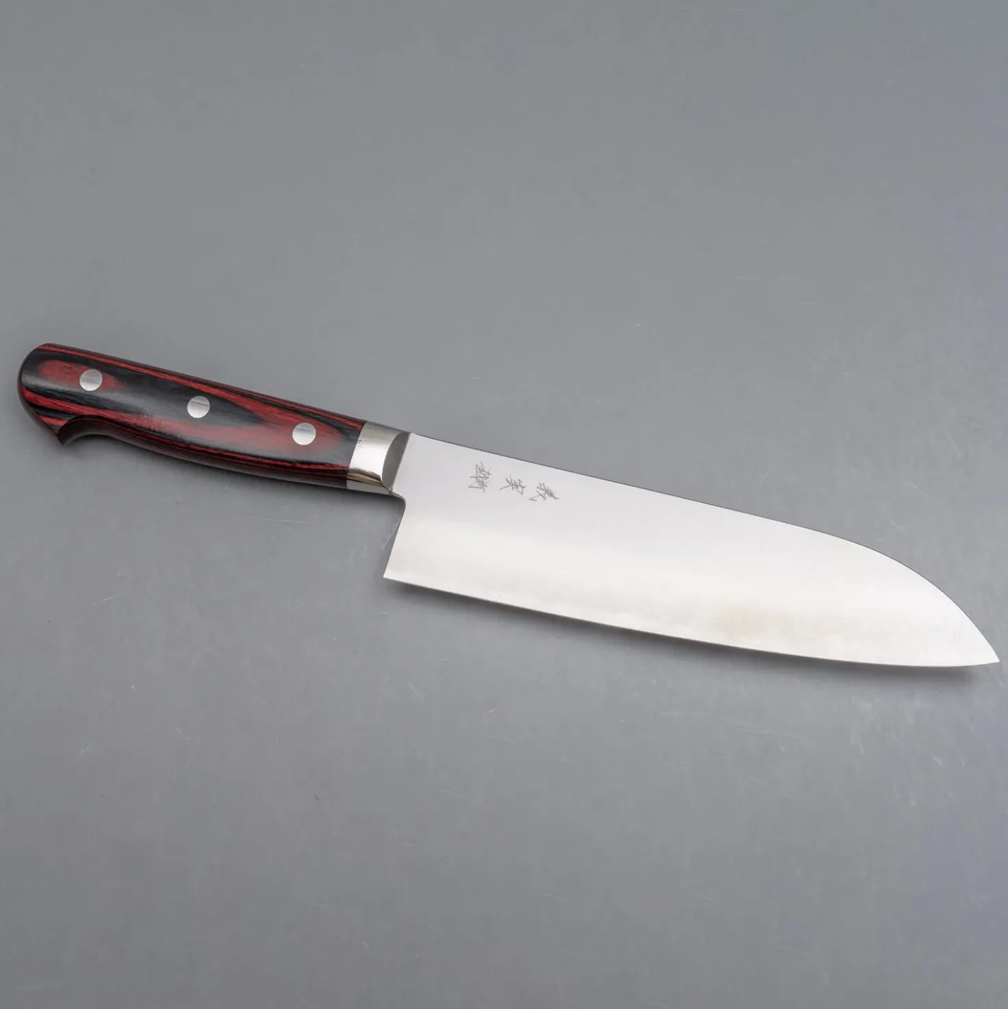 Yoshimi Kato Aogami Super Nashiji Western Santoku 17 cm