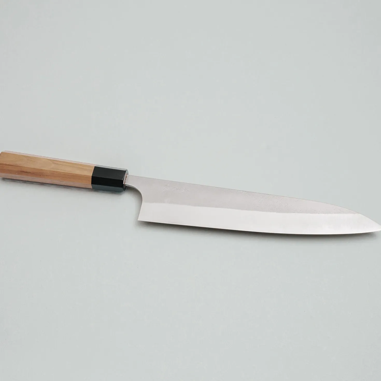 Yoshimi Kato Aogami Super Nashiji Walnut Gyuto 24 cm