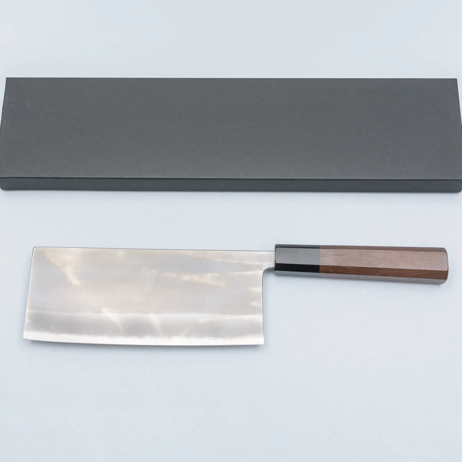 Yoshimi Kato Aogami Super Nashiji Walnut Chinese Cleaver 17 cm