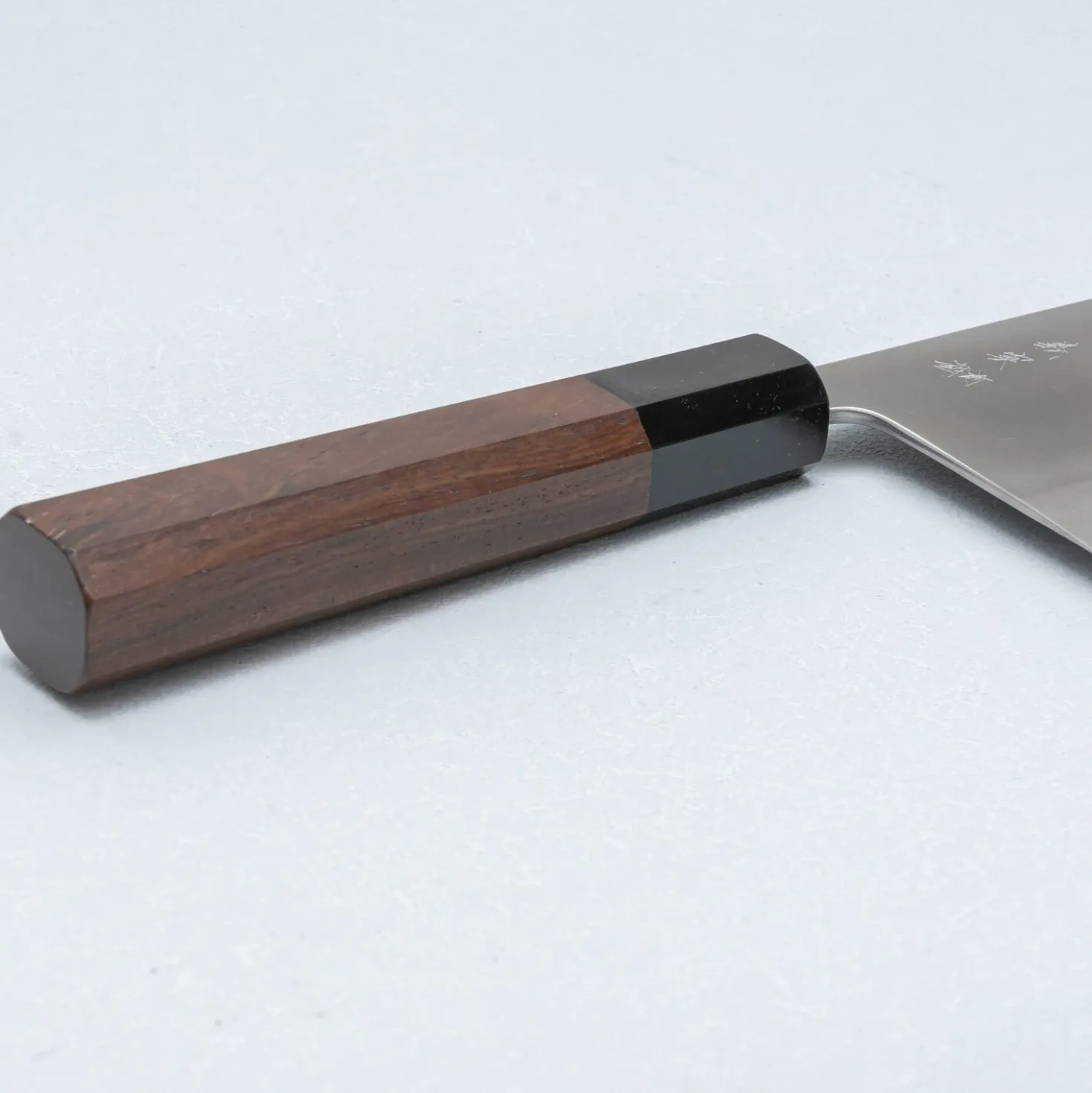 Yoshimi Kato Aogami Super Nashiji Walnut Chinese Cleaver 17 cm