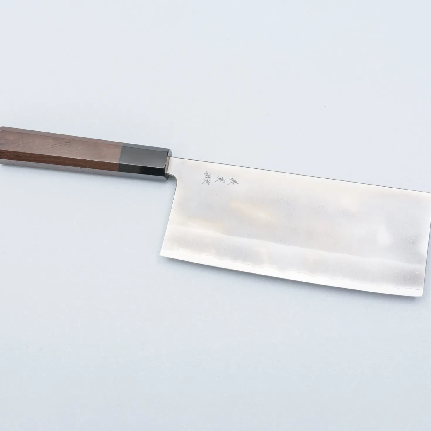 Yoshimi Kato Aogami Super Nashiji Walnut Chinese Cleaver 17 cm