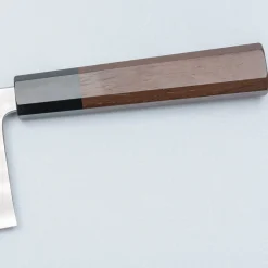 Yoshimi Kato Aogami Super Nashiji Walnut Chinese Cleaver 17 cm