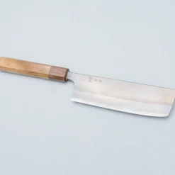 Yoshimi Kato Aogami Super Nashiji Oak Nakiri 16.5 cm