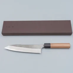 Yoshimi Kato Aogami Super Nashiji Cherry Gyuto 18 cm